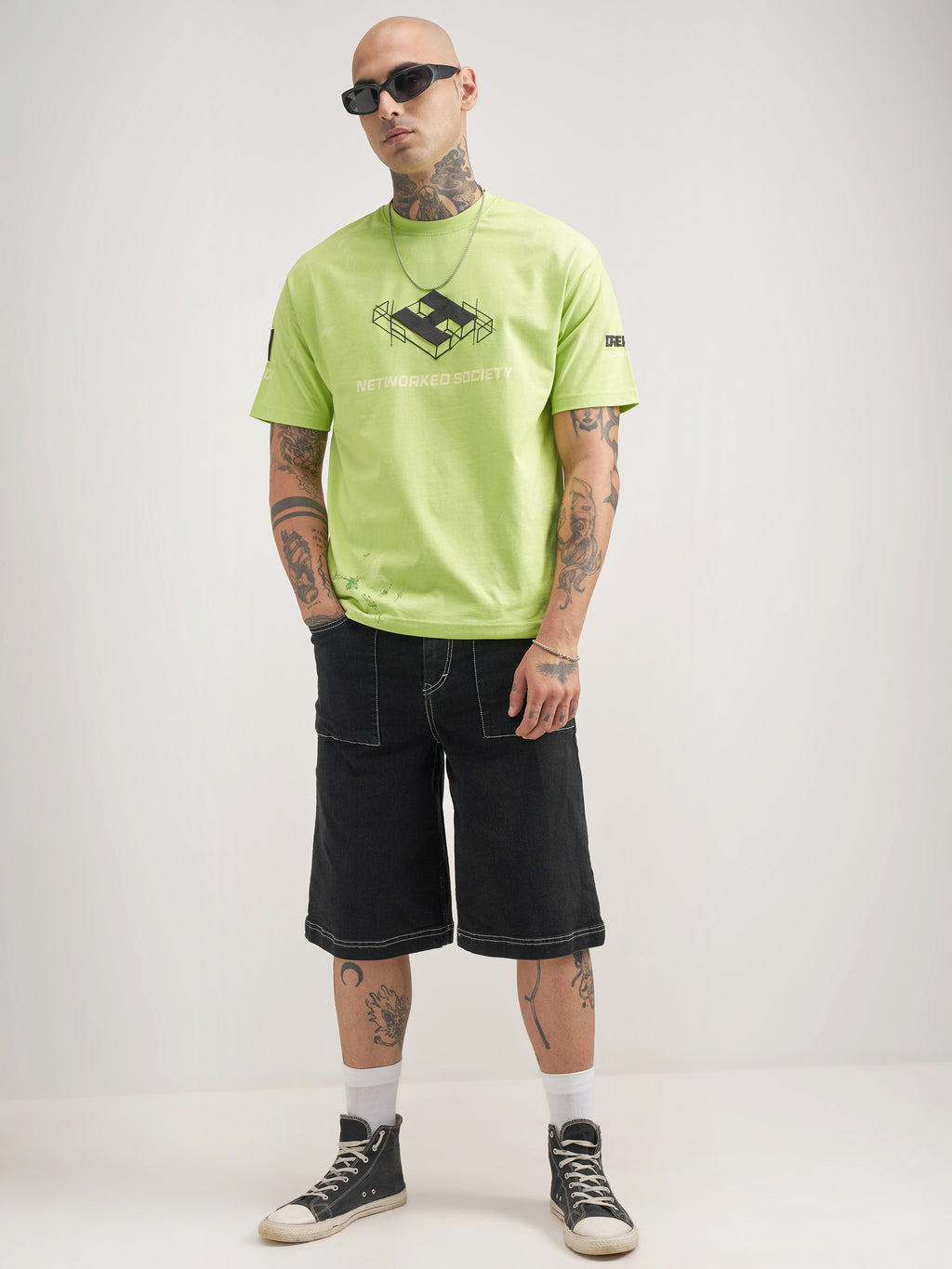 Highlander Men Green Printed Round Neck T-Shirt - Green - Image 2