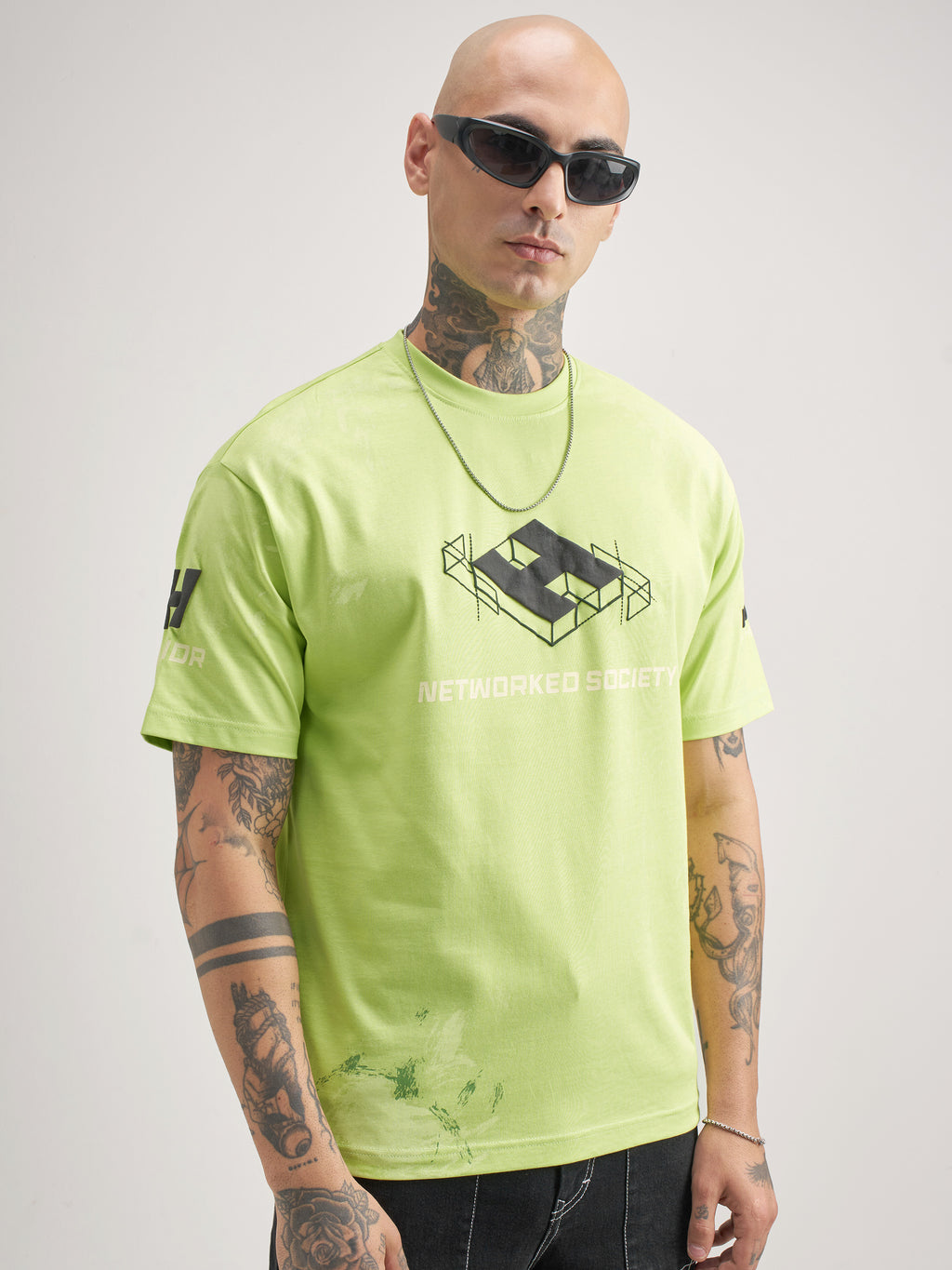 Highlander Men Green Printed Round Neck T-Shirt - Green - Image 6