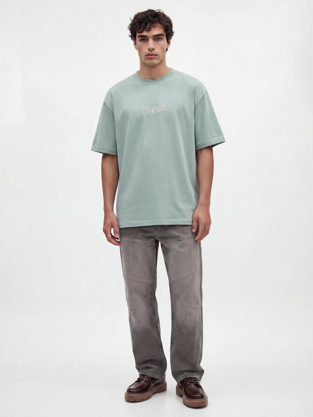 Highlander Men Green Printed Round Neck T-Shirt - Green - Image 5