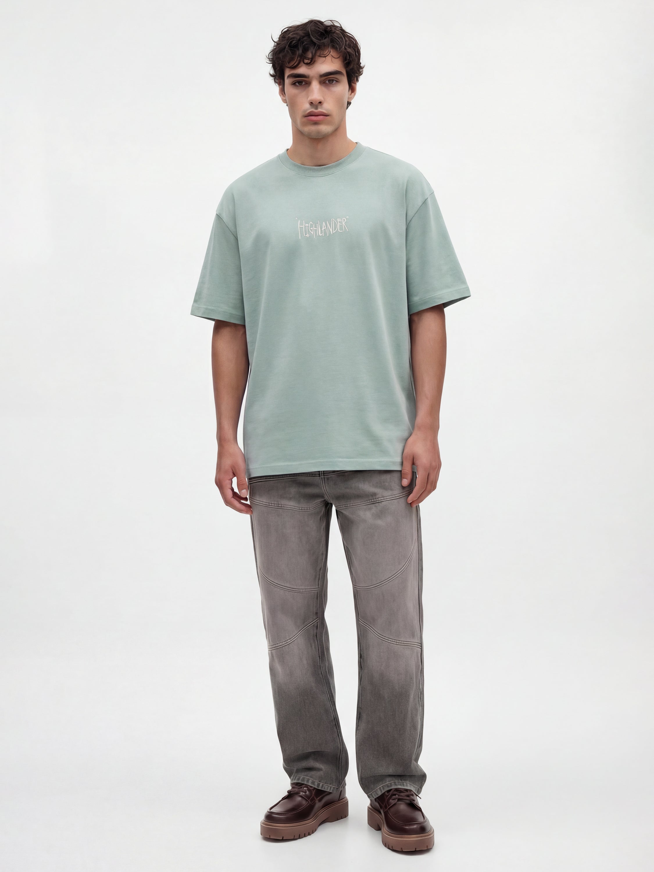 Highlander Men Green Printed Round Neck T-Shirt - Green - Image 5