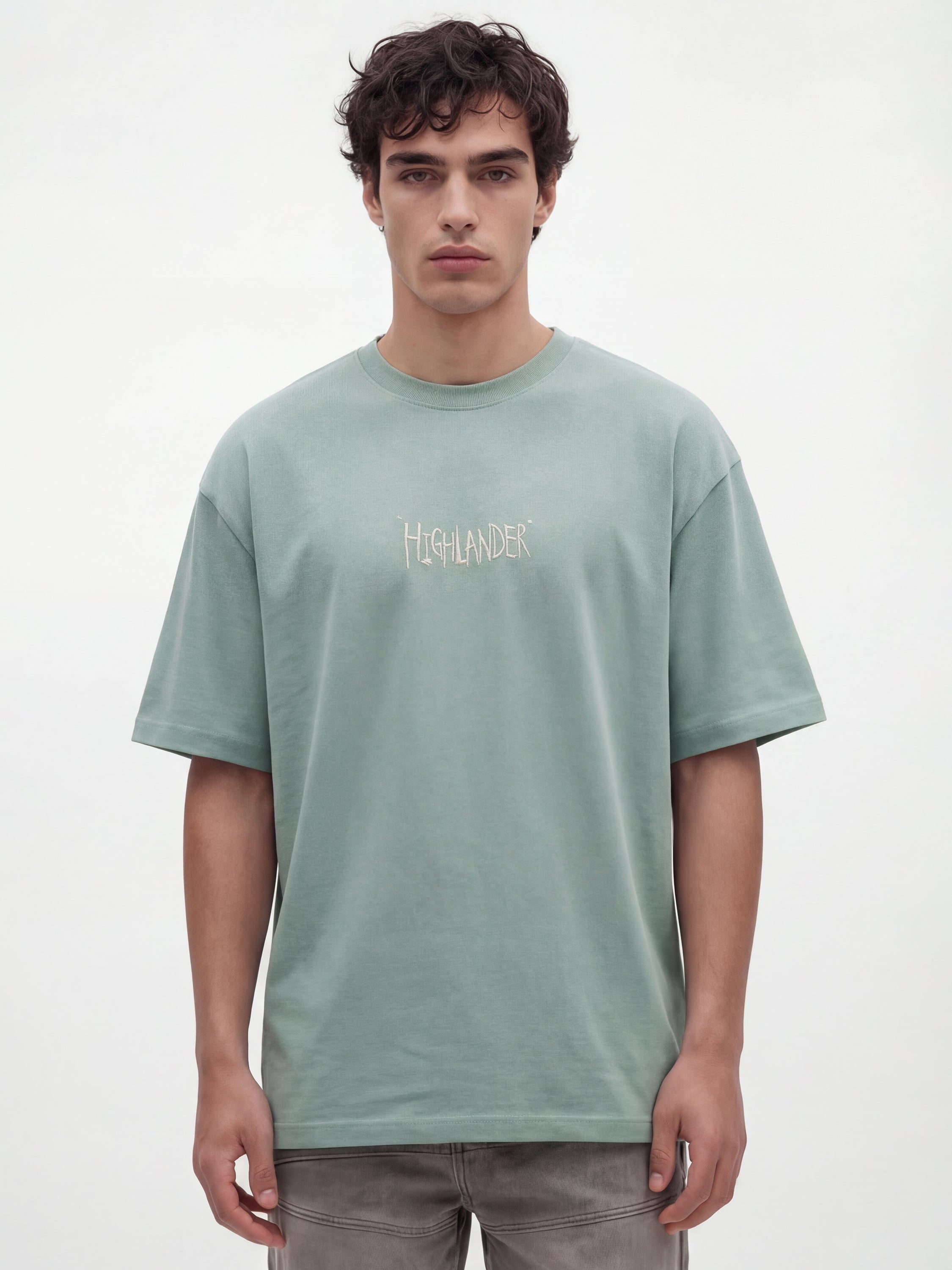 Highlander Men Green Printed Round Neck T-Shirt - Green - Image 6