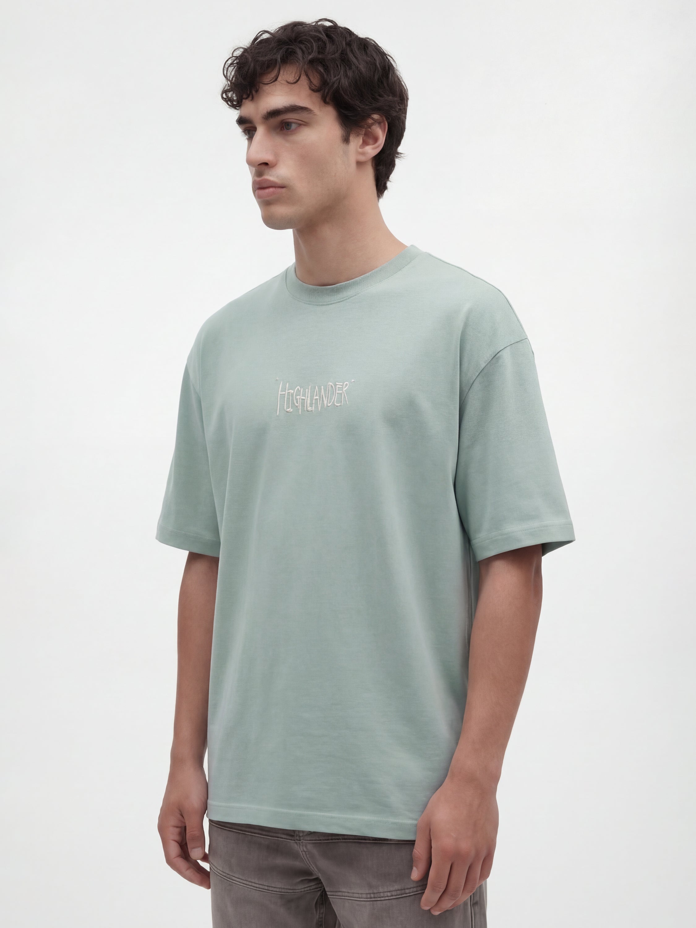 Highlander Men Green Printed Round Neck T-Shirt - Green - Image 7