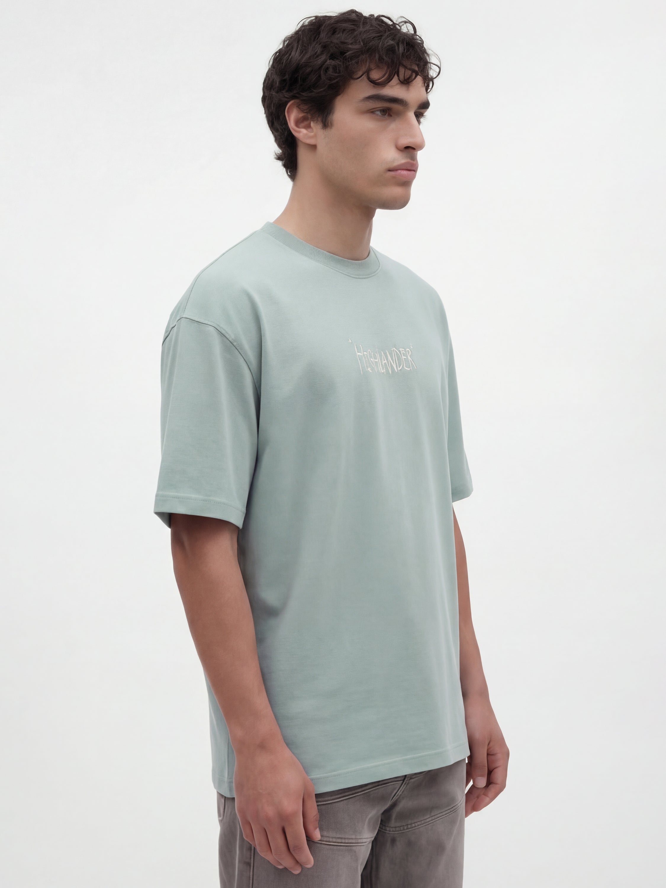 Highlander Men Green Printed Round Neck T-Shirt - Green - Image 9