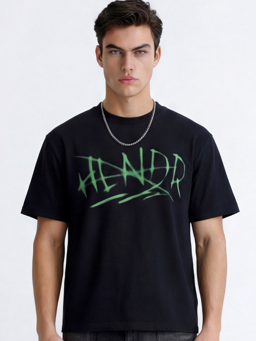 Highlander Men Black Printed Round Neck T-Shirt - Black - Image 1