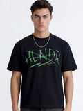 Highlander Men Black Printed Round Neck T-Shirt - Black - Image 1