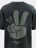 Highlander Men Black Embroidered Round Neck T-Shirt - Black - Image 1