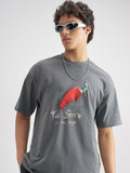 Highlander Men Grey Printed Round Neck T-Shirt - Grey - Image 1