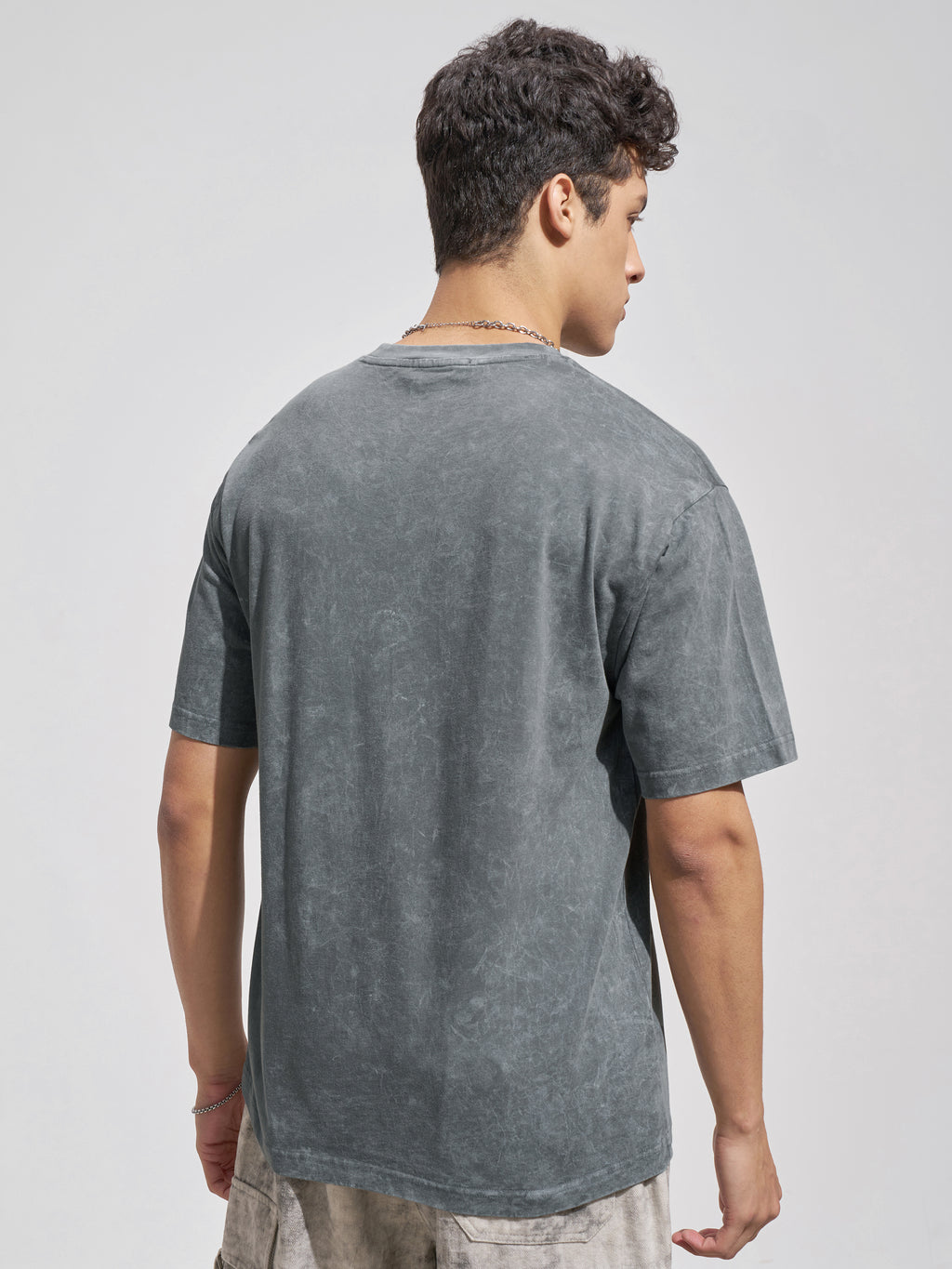 Highlander Men Grey Printed Round Neck T-Shirt