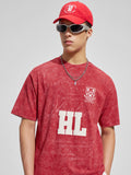 Highlander Men Red Printed Round Neck T-Shirt
