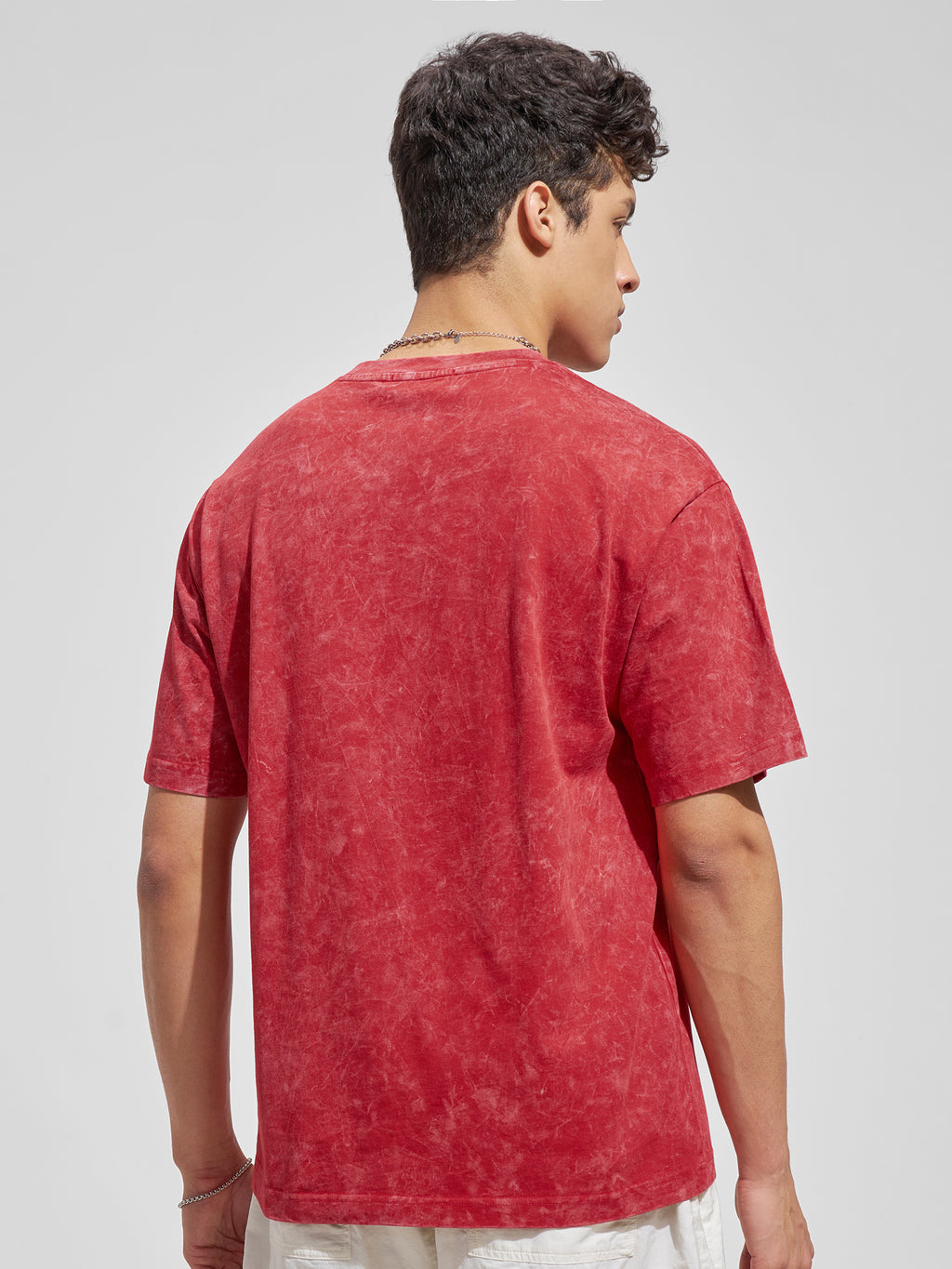 Highlander Men Red Printed Round Neck T-Shirt