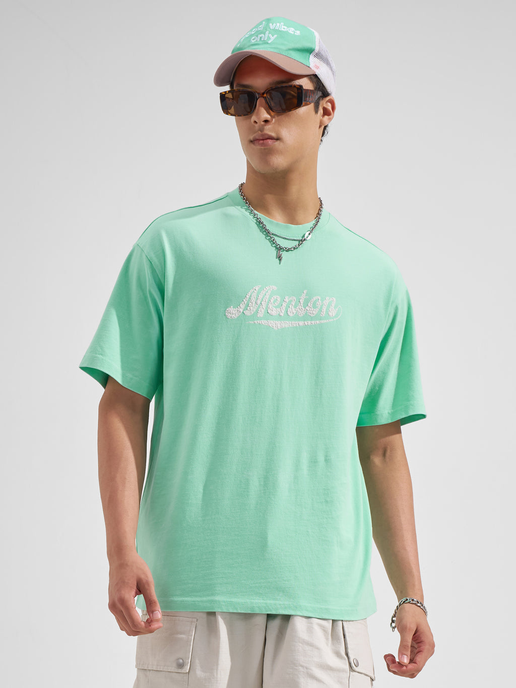 Highlander Men Green Printed Round Neck  T-Shirt