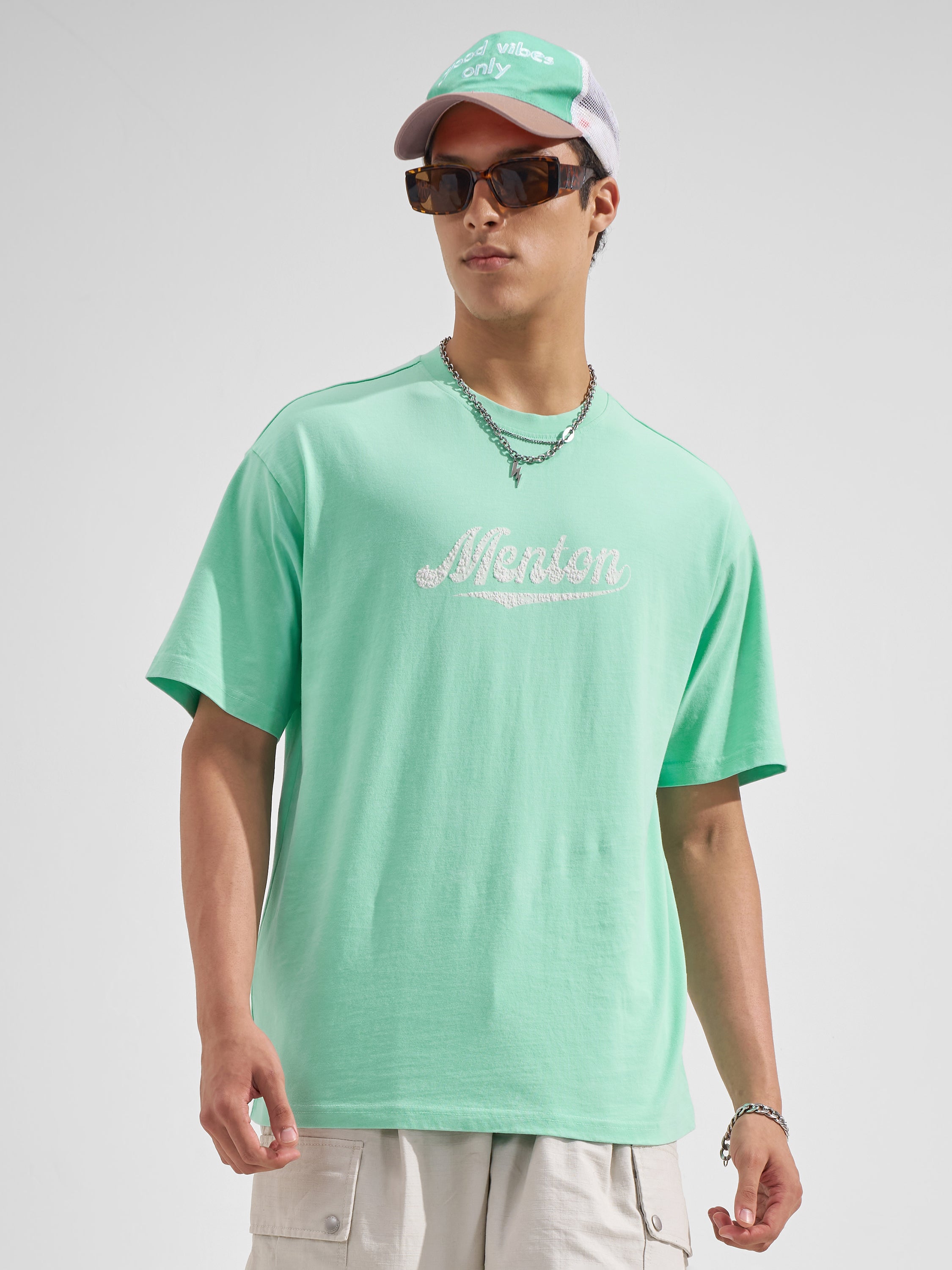 Highlander Men Green Printed Round Neck  T-Shirt