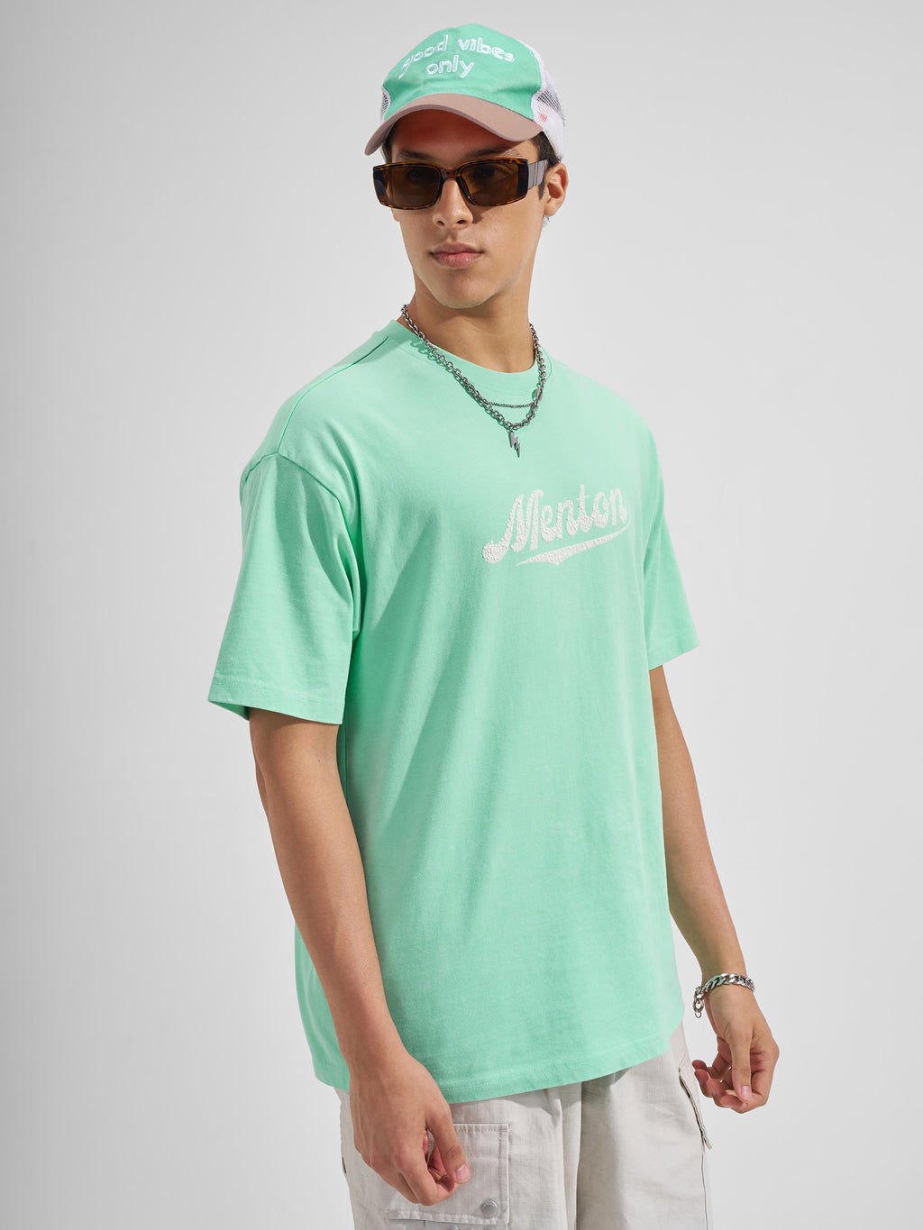 Highlander Men Green Printed Round Neck  T-Shirt