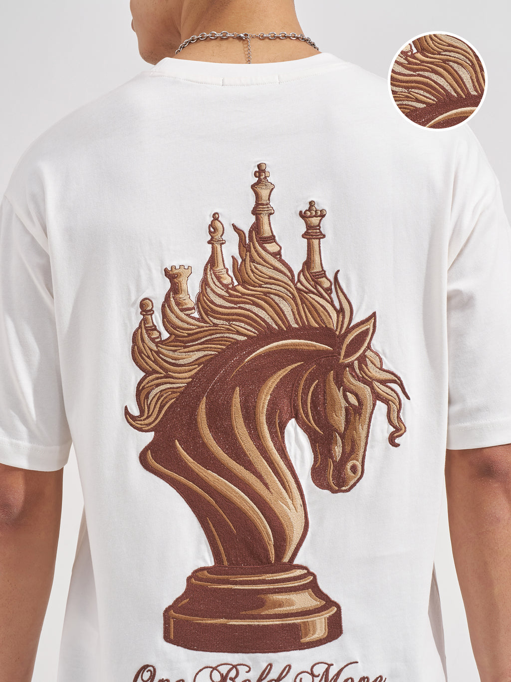Highlander Men White Printed Round Neck T-Shirt
