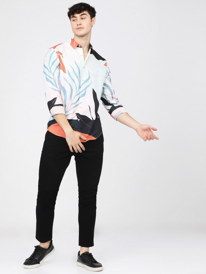 Highlander Men Multi Printed Slim Fit Casual Shirt - Multi - Image 5