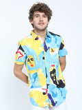 Highlander Men Multi Printed Slim Fit Casual Shirts - Multi - Image 1