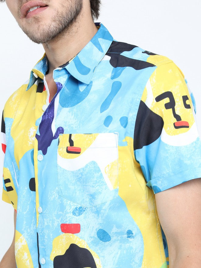 Highlander Men Multi Printed Slim Fit Casual Shirts - Multi - Image 5