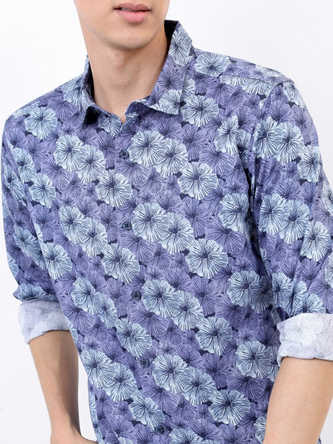 Highlander Men Lavender Slim Fit Casual Shirt - Lavender - Image 5