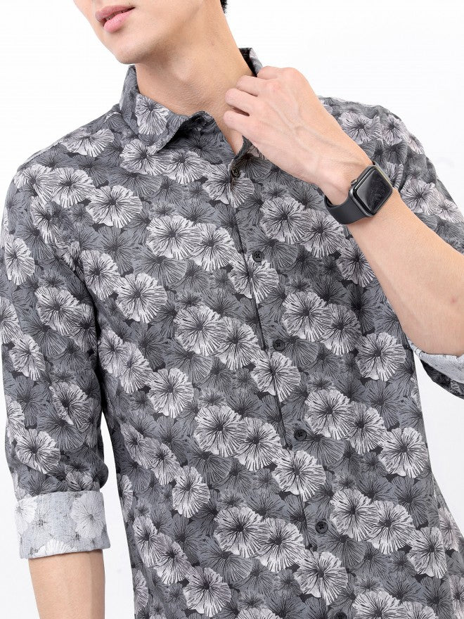 Highlander Men Black Slim Fit Casual Shirt - Black - Image 5