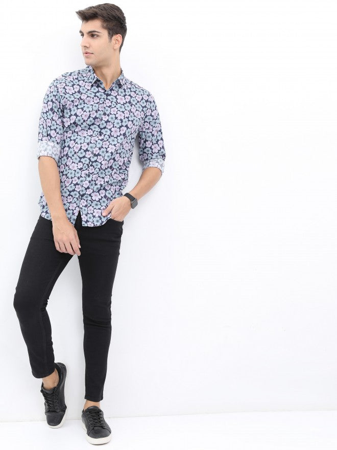 Highlander Men Lavender Slim Fit Casual Shirt - Lavender - Image 2