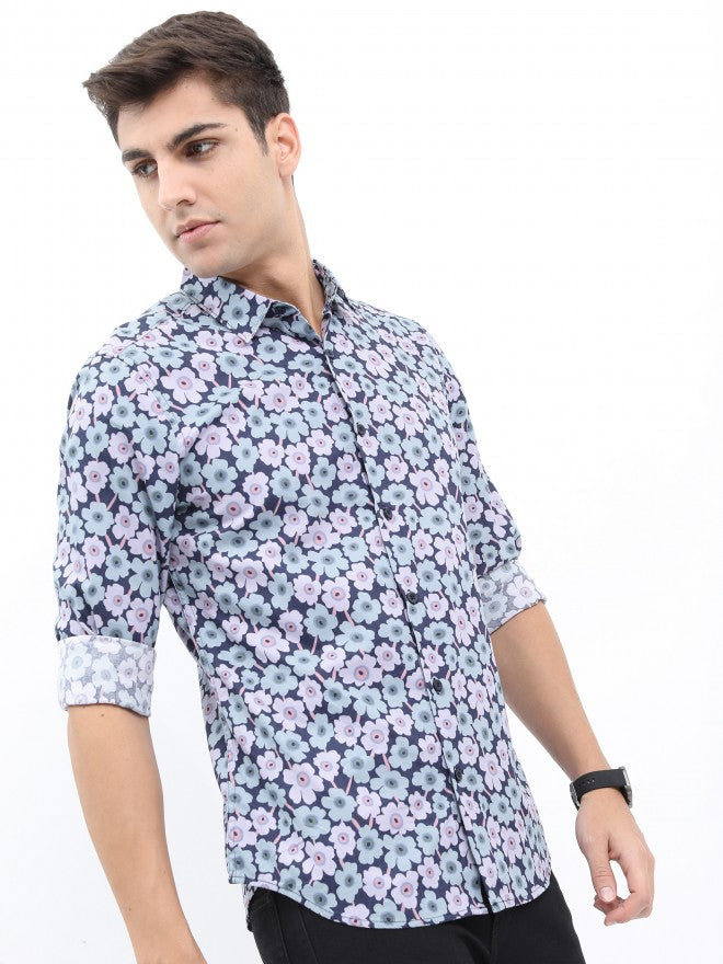 Highlander Men Lavender Slim Fit Casual Shirt - Lavender - Image 6