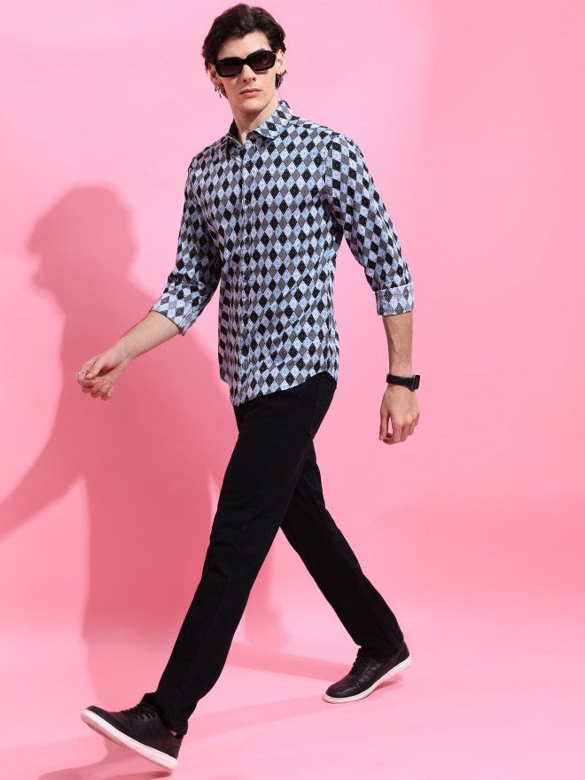 Highlander Men Multi Printed Slim Fit Casual Shirt - Multi - Image 2