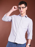 Highlander Men Lavender Slim Fit Shirt - Lavender - Image 1