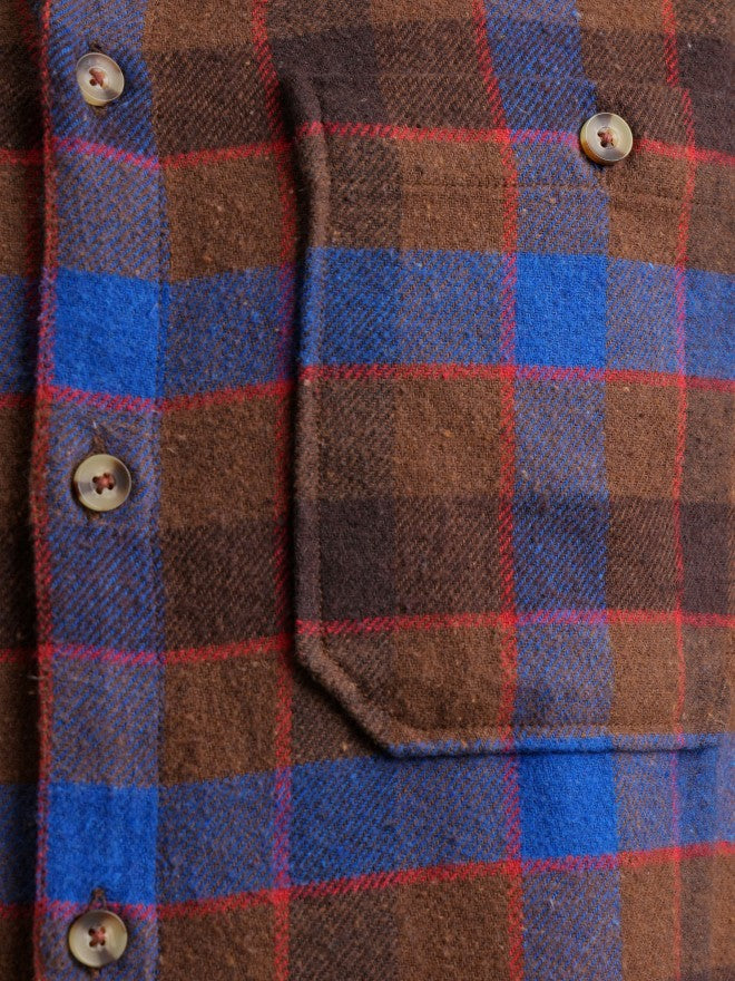 Highlander Men Brown Checked Regular Fit Casual Shirt - Brown - Image 7