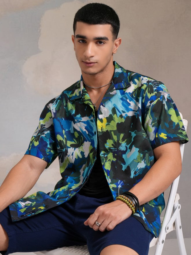 Highlander Men Multi Printed Regular Fit Casual Shirt - Multi - Image 1