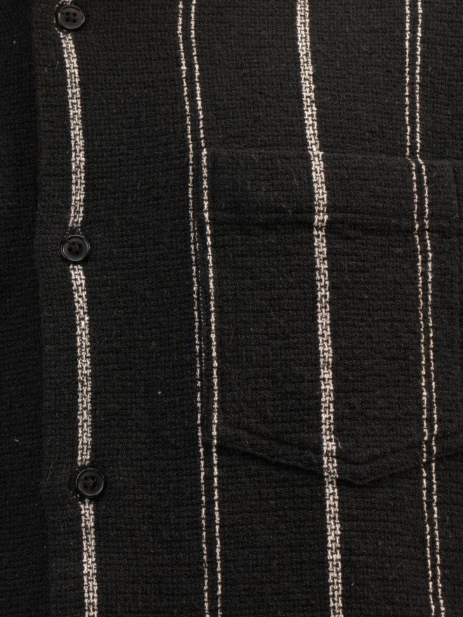 Highlander Men Black Striped Relaxed Fit Casual Shirt - Black - Image 7