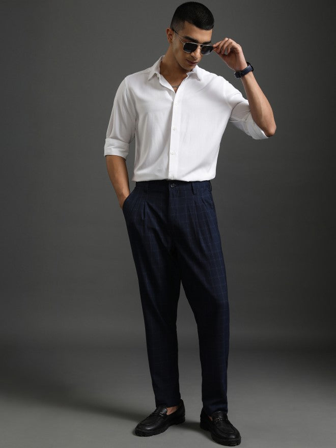 Highlander Men White Solid Slim Fit Casual Shirt - White - Image 2