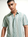 Highlander Men Sage Relaxed Fit Casual Shirt - Sage - Image 1