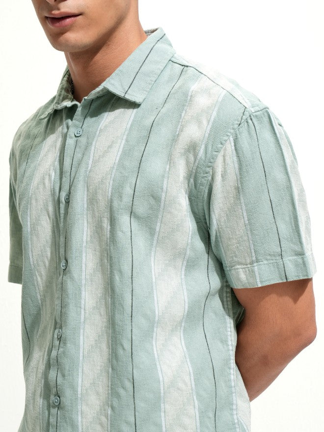 Highlander Men Sage Relaxed Fit Casual Shirt - Sage - Image 5