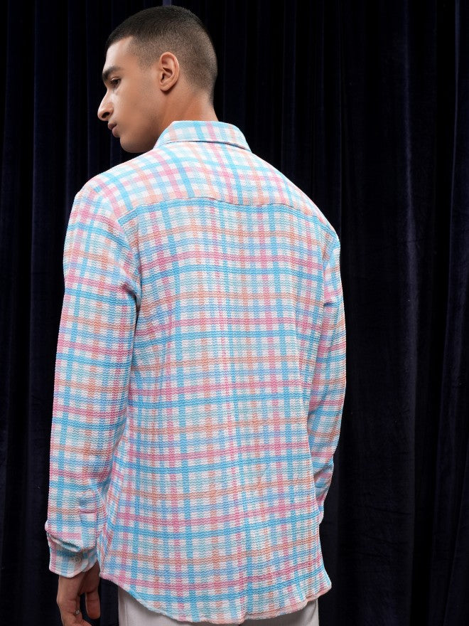 Highlander Men Multi Checked Regular Fit Casual Shirt - Multi - Image 3