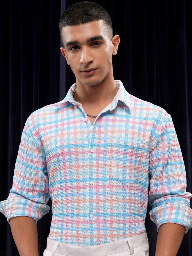 Highlander Men Multi Checked Regular Fit Casual Shirt - Multi - Image 8