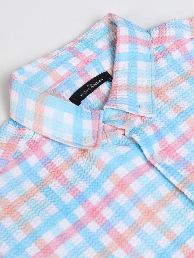Highlander Men Multi Checked Regular Fit Casual Shirt - Multi - Image 9