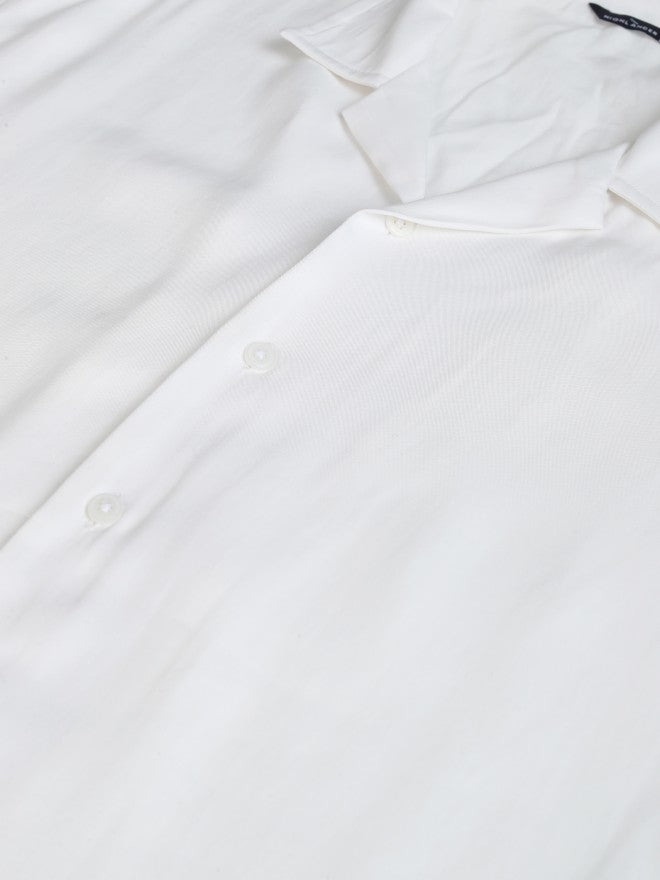 Highlander Men White Solid Relaxed Fit Casual Shirt - White - Image 9