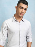 Highlader Men Grey Printed Regular Fit Casual Shirt - Grey - Image 1