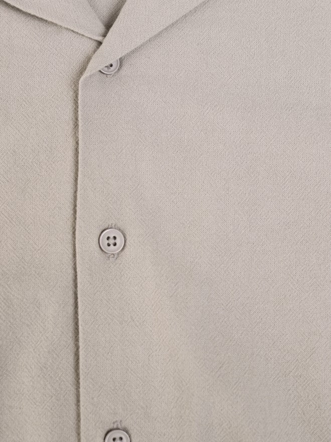 Highlander Men Grey Solid Relaxed Fit Casual Shirt - Grey - Image 8