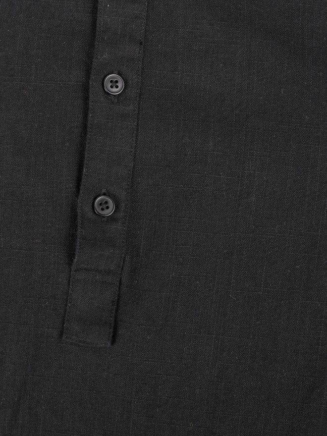 Highlander Men Navy Blue Solid Regular Fit Casual Shirt - Navy Blue - Image 8