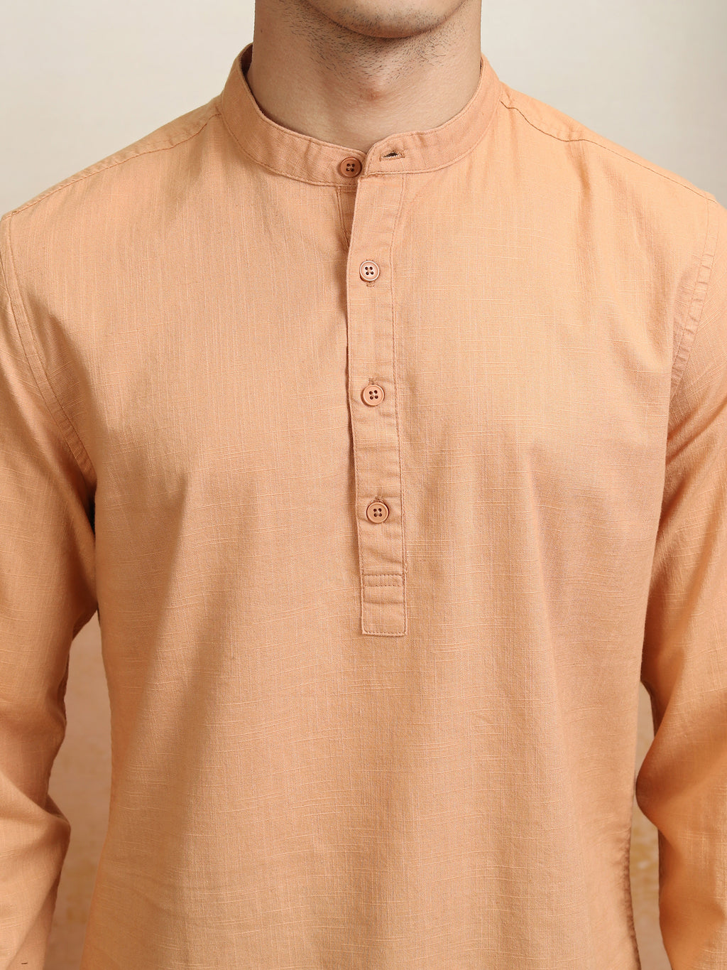Highlander Men Rust Solid Regular Fit Casual Shirt - Rust - Image 5
