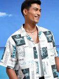 Highlander Men White Printed Boxy Casual Shirts - White - Image 1