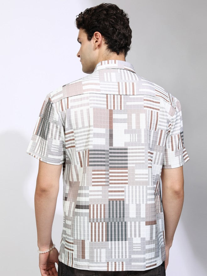 Highlander Men Multicolour Printed Relaxed Fit Casual Shirt - Multi - Image 3
