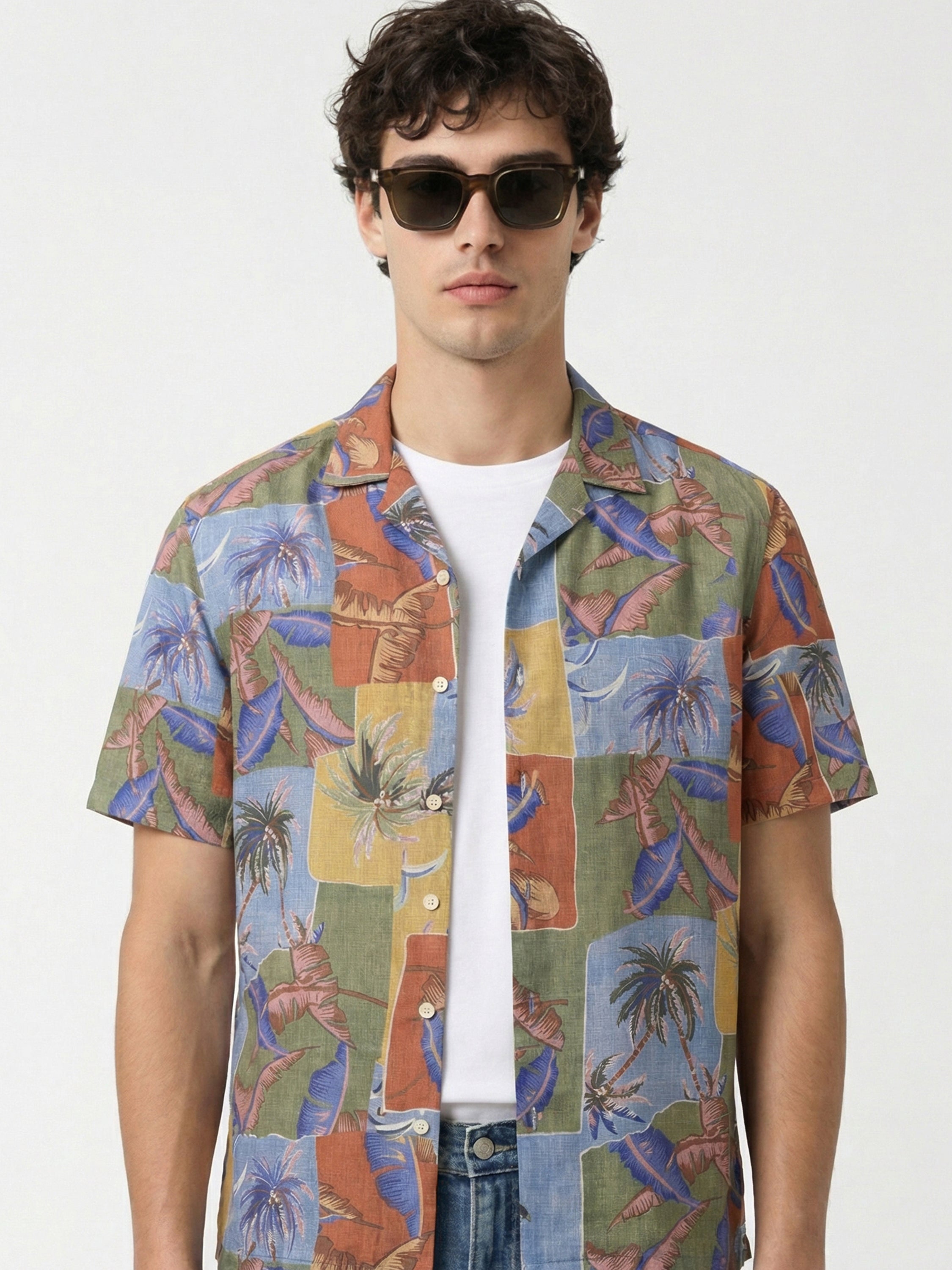 Highlander Men Multi Printed Relaxed Fit Casual Shirt - Multi - Image 1