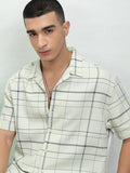 Highlander Men Green Checked Relaxed Fit Casual Shirt - Green - Image 1
