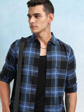 Highlander Men Black Checked Regular Fit Casual Shirt - Black - Image 1