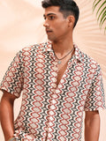 Highlander Men Multi Self Design Relaxed Fit Casual Shirt - Multi - Image 1