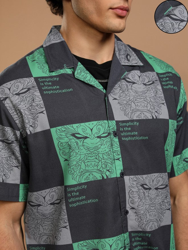 Highlander Men Multi Printed Relaxed Fit Casual Shirt - Multi - Image 5