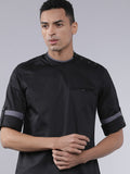 Highlander Men Black Solid Slim Fit Casual Shirt - Black - Image 1