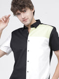 Highlander Men Multi Colourblocked Slim Fit Casual Shirt - Multi - Image 1
